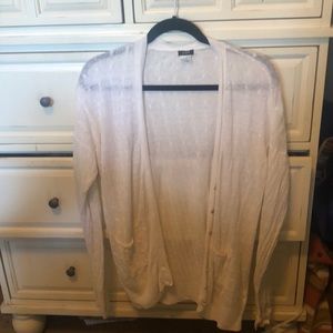 JCrew Cable Knit Button-up Sweater